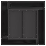 vidaXL Foyer carré noir 60x60x30 cm en acier