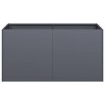 vidaXL Jardinière anthracite 80x40x40 cm acier laminé à froid