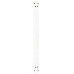 vidaXL Pieds de table à manger en forme de V  2 pièces  blanc  100 x (72-73 3) cm  acier
