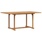 vidaXL Ensemble de salle à manger pour jardin 5 Pièces Marron