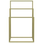 vidaXL Porte-serviettes sur pied Doré 48x24x79 cm Fer