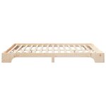 vidaXL Cadre de lit Marron 160 x 210 cm Pin massif