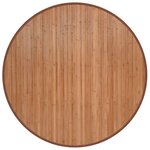 vidaXL Tapis rond naturel 100 cm bambou