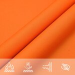 vidaXL Voile de parasol Tissu Oxford triangulaire 5x6x6 m orange