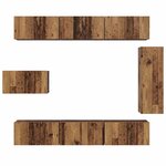 vidaXL Ensemble meuble TV 8 Pièces Bois Ancien Bois d'ingénierie