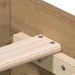 vidaXL Cadre de lit Chêne artisanal 120 x 200 cm Bois d'ingénierie