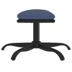 vidaXL Repose-pied Bleu 60x60x36 cm Tissu et similicuir