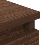 vidaXL Meuble TV chêne marron 40x35x54 cm bois d'ingénierie