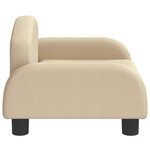 vidaXL Canapé pour enfants crème 50x40x30 cm tissu