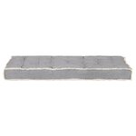 vidaXL Coussin de canapé palette Anthracite 120x80x10 cm
