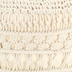 vidaXL Pouf fait à la main en macramé 45x30 cm Coton