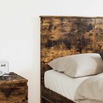 vidaXL Tête de lit Chêne fumé 120 cm Bois d'ingénierie