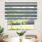 vidaXL Store zèbre gris foncé largeur du tissu 140 9 cm polyester