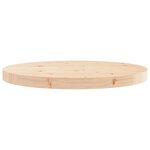 vidaXL Dessus de table rond Ø50x3 cm bois de pin massif