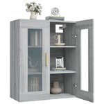 vidaXL Armoire murale suspendue Sonoma gris 69 5x34x90 cm