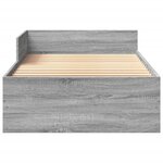 vidaXL Cadre de lit sans matelas sonoma gris 75x190 cm
