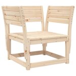 vidaXL Chaises de jardin bois massif de pin