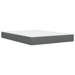 vidaXL Cadre de lit avec matelas avec tête de lit Polyester