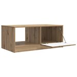 vidaXL Table basse Chêne artisanal 90 x 50 x 37 cm Bois d'ingénierie