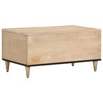 vidaXL Table basse 80x50x40 cm bois de manguier massif