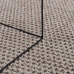 vidaXL Tapis de surface Rectangulaire LUGO Taupe 240 x 340 cm