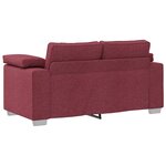 Canapé loveseat vidaXL Rouge vin 120 cm Tissu