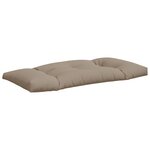 vidaXL Coussins de palette lot de 3 taupe tissu