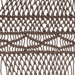 vidaXL Rideau en macramé Taupe 140x240 cm Coton