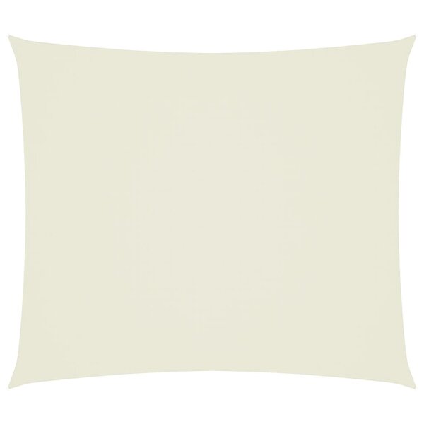 vidaXL Voile de parasol tissu oxford rectangulaire 2 5x3 m crème