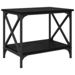 vidaXL Table d'appoint Chêne noir 55 x 38 x 45 cm Bois d'ingénierie