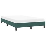 vidaXL Cadre de lit sans matelas vert foncé 120x220 cm velours
