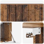 vidaXL Meuble TV mural Bois ancien 98 x 31 x 30 cm Bois d'ingénierie