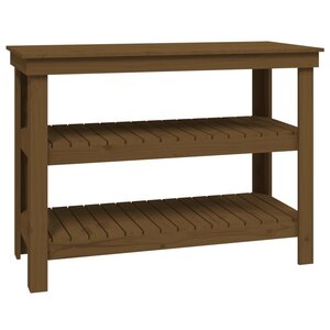 vidaXL Banc de travail Marron miel 110 5x50x80 cm Bois de pin massif