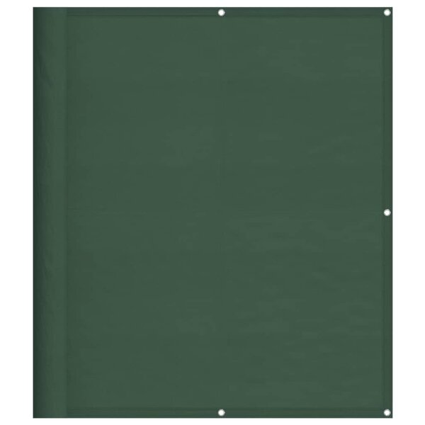 vidaXL Écran de balcon vert foncé 120x800 cm 100  polyester oxford
