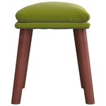 vidaXL Repose-pied Vert clair 45x29 5x35 cm Velours