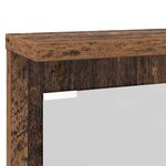 vidaXL Porte-manteau mural avec étagère Bois ancien 84 x 10 x 80 cm