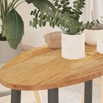 vidaXL Dessus de table 80x40x2 cm bois de chêne massif ovale