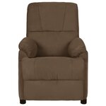 vidaXL Fauteuil inclinable marron tissu microfibre