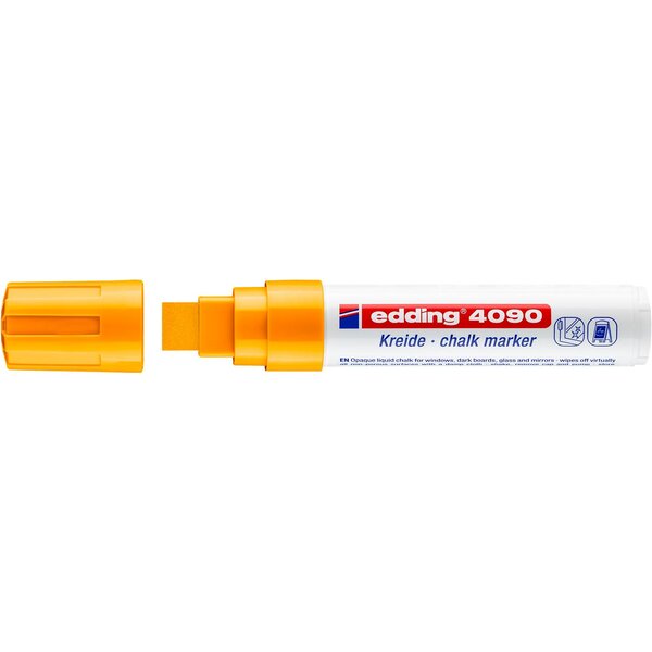 Marqueur Craie Liquide 4090 Orange Fluorescent Pointe Large 4-15 mm EDDING