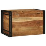vidaXL Boîte de Rangement 80x50x50 cm Bois Massif Acacia