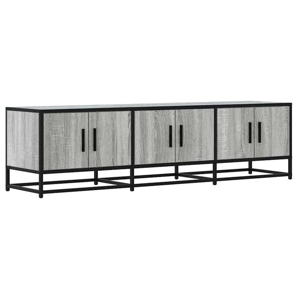 vidaXL Meuble TV sonoma gris 150x35x41 cm bois d'ingénierie et métal
