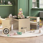 vidaXL Table et chaises enfant 3 Pièces Véhicule tout-terrain MDF
