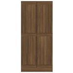 vidaXL Armoire à livres Chêne marron 82 5x30 5x185 5cm Bois ingénierie
