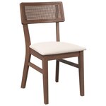 vidaXL Chaises à manger coussins 2 Pièces marron bois massif caoutchouc