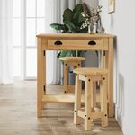 vidaXL Tabourets de bar lot de 2 bois massif de pin