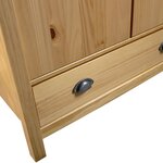 vidaXL Garde-robe à 2 portes Hill 89x50x170 cm Bois de pin solide