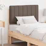 vidaXL Tête de lit capitonnée Marron et Taupe 80 cm Pin massif