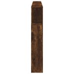 vidaXL Tête de lit à LED chêne fumé 200x18 5x103 5cm bois d'ingénierie