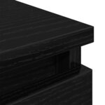 vidaXL Meuble TV noir 80x35x54 cm bois d'ingénierie