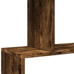 vidaXL Étagère séparatrice de pièce à 6 niveaux chêne fumé 70x24x193cm